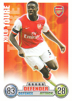 Kolo Toure Arsenal 2007/08 Topps Match Attax #5
